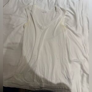 Velvet by Graham & Spencer White Tank Top